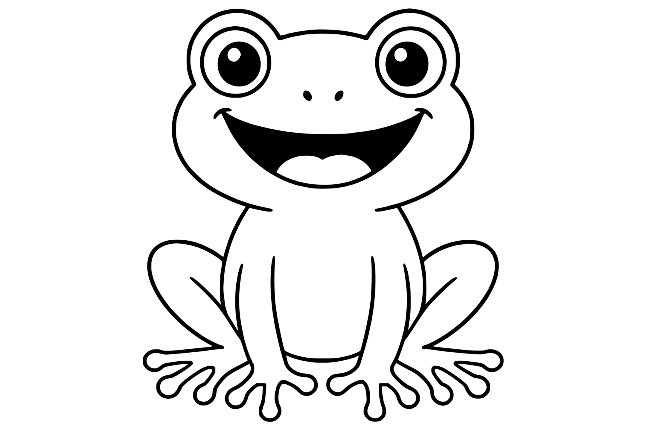Glass Frog with wide eyes, big open mouth, long fingers, and bent legs.