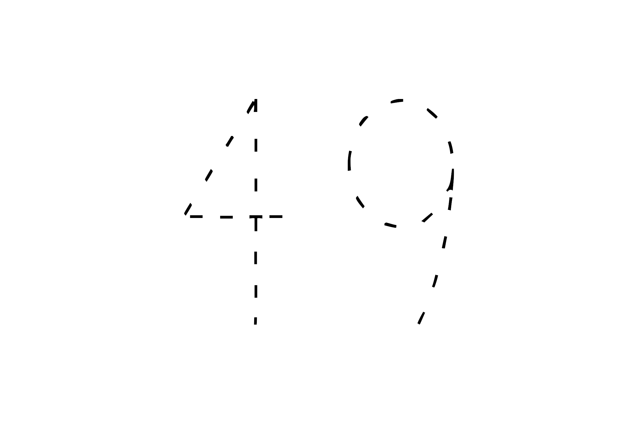 Large dotted outline of the number 49 in the center on a white background.