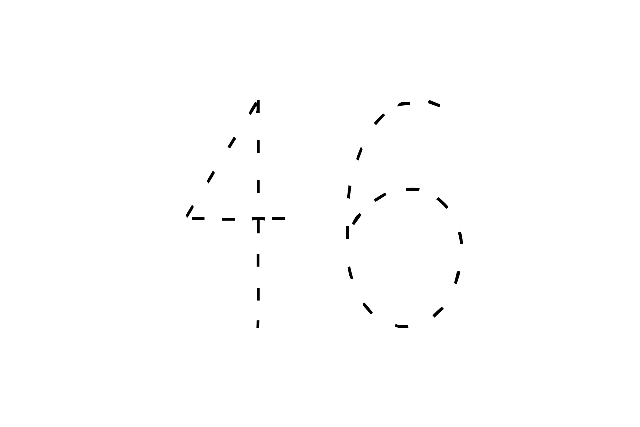 Large dotted outline of the number 46 in the center on a white background.