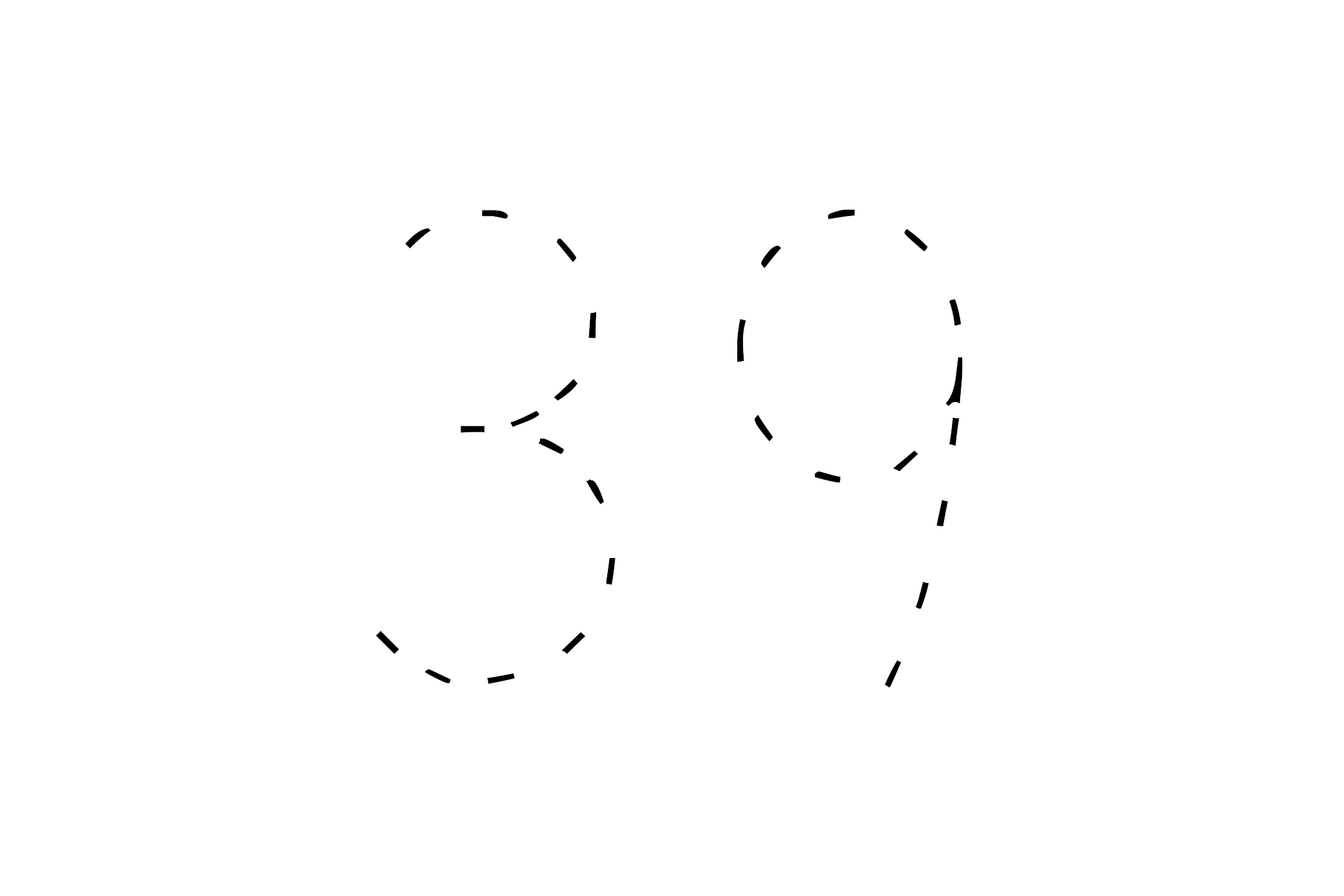 Large dotted outline of the number 39 in the center on a white background.
