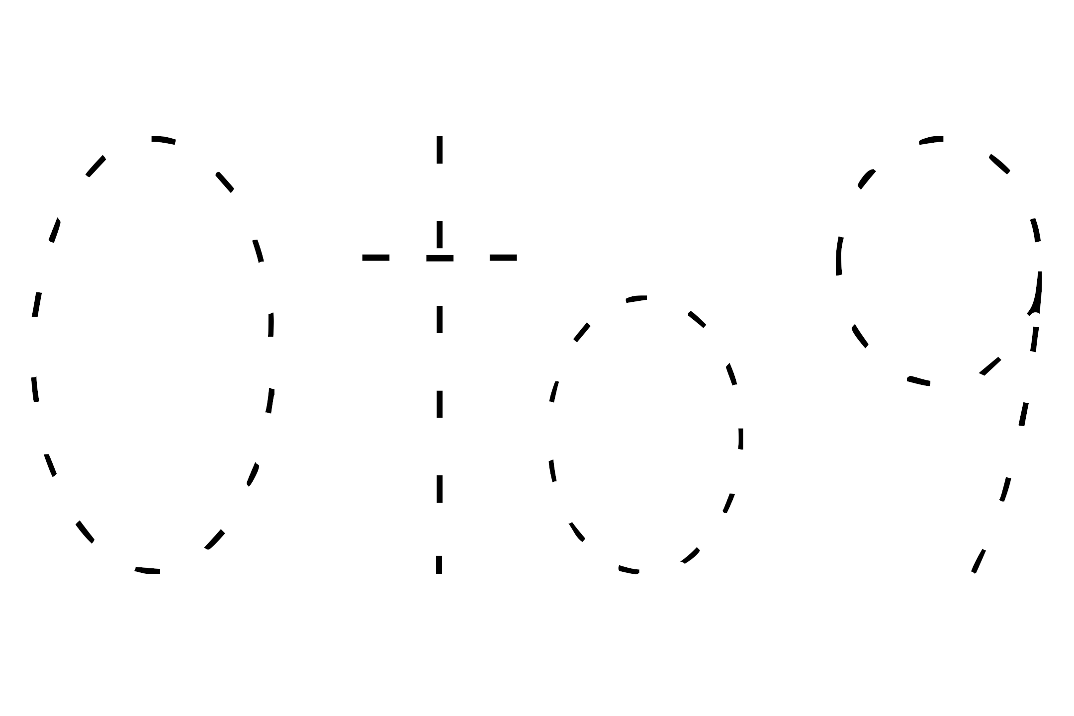Large dotted outline of the numbers 0 and 9 in the center on a white background.