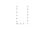 Dashed outline of uppercase L and lowercase l in the center on a white background.